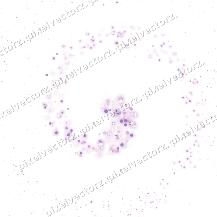 Nahtlose Glitzerspirale in Magenta und Violett auf transparentem Grund
