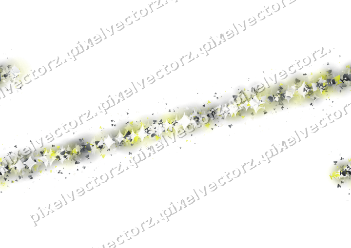 Nahtloses Glitzerband aus Sektschalen in Gelb auf transparentem Grund