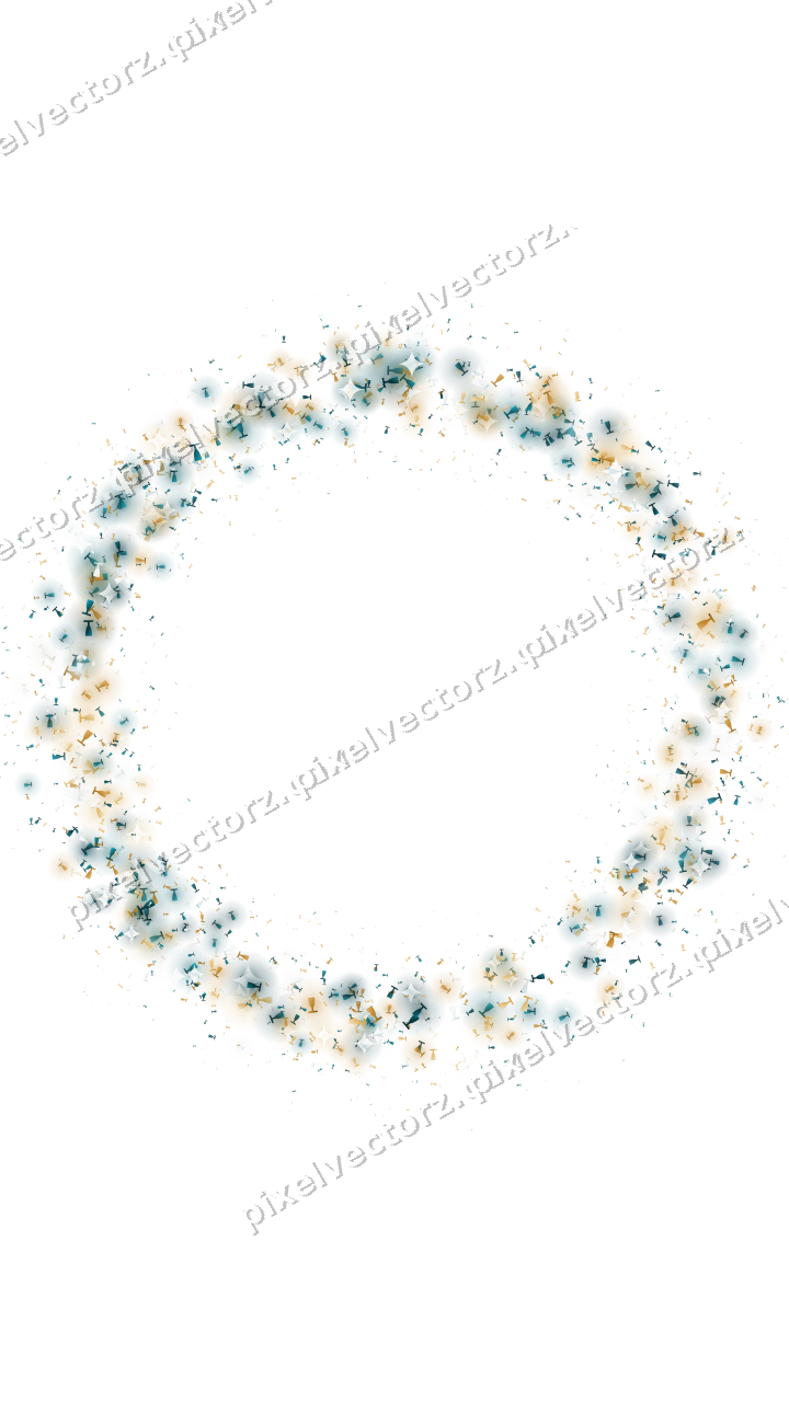 Nahtloser Glitzerkranz aus Sektgläsern auf transparentem Grund
