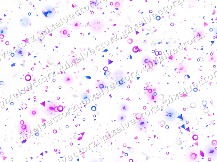 Nahtlose Glitzerstreuung in Violett und Blau auf transparentem Grund