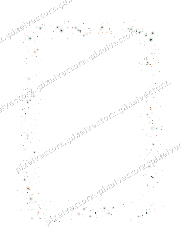 Nahtloser Glitzerrahmen aus Funken und Herzen auf transparentem Grund