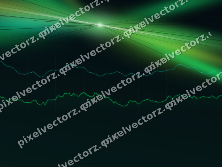 Leuchtender Neon Diagramm Hintergrund in Grün und Limette