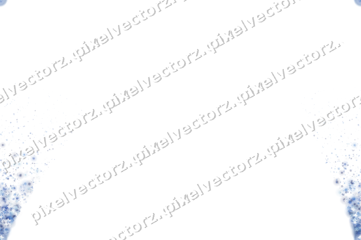 Nahtloser Glitzerfächer aus Schneeflocken auf transparentem Grund