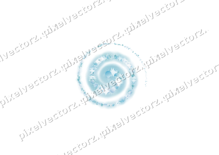 Glitzerspirale aus Punkten und Rauten auf transparentem Grund