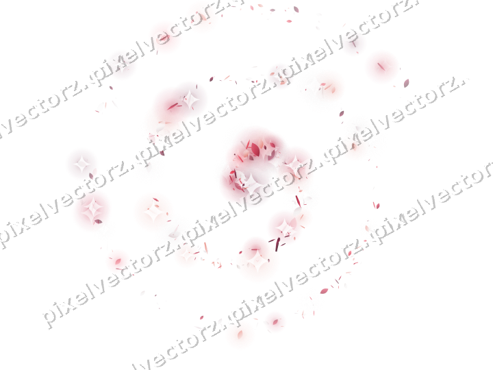 Glitzerspirale aus Tropfen und Splittern auf transparentem Grund