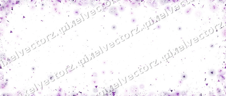 Nahtlose Glitzervignette in Violett auf transparentem Grund