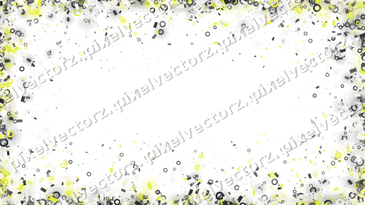 Nahtlose Glitzervignette in Gelb und Grau auf transparentem Grund