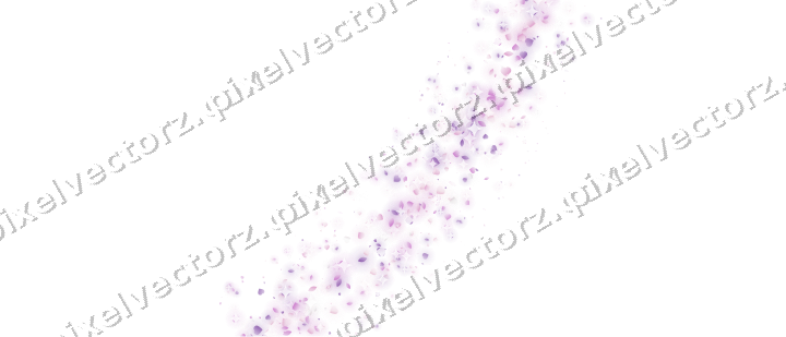 Glitzerbogen aus Herzen und Tropfen in Magenta auf transparentem Grund