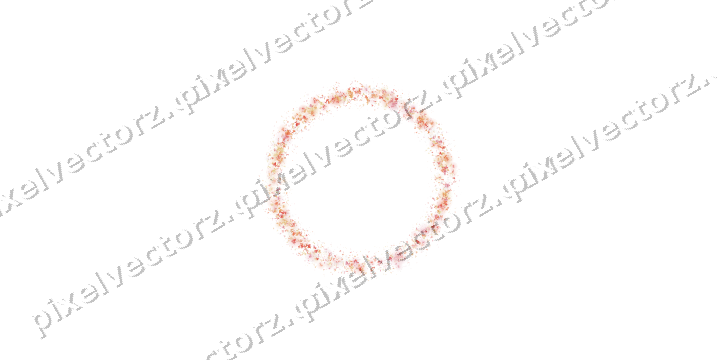 Nahtloser Glitzerkranz in Rot und Orange auf transparentem Grund
