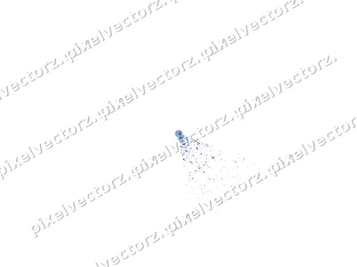 Nahtloser Glitzerfächer in Blau und Türkis auf transparentem Grund