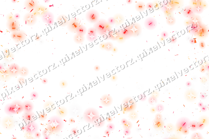 Nahtloser Glitzerkranz in Rot und Orange auf transparentem Grund