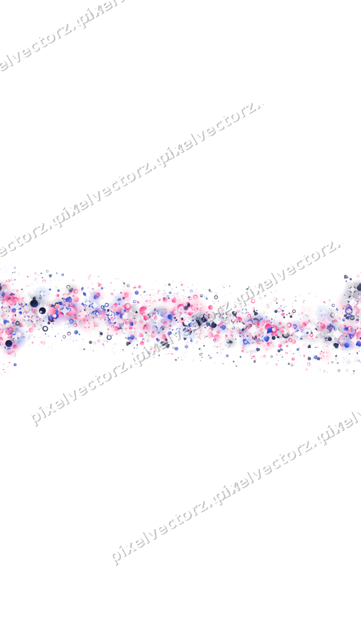 Nahtloses Glitzerband aus Herzen und Punkten auf transparentem Grund