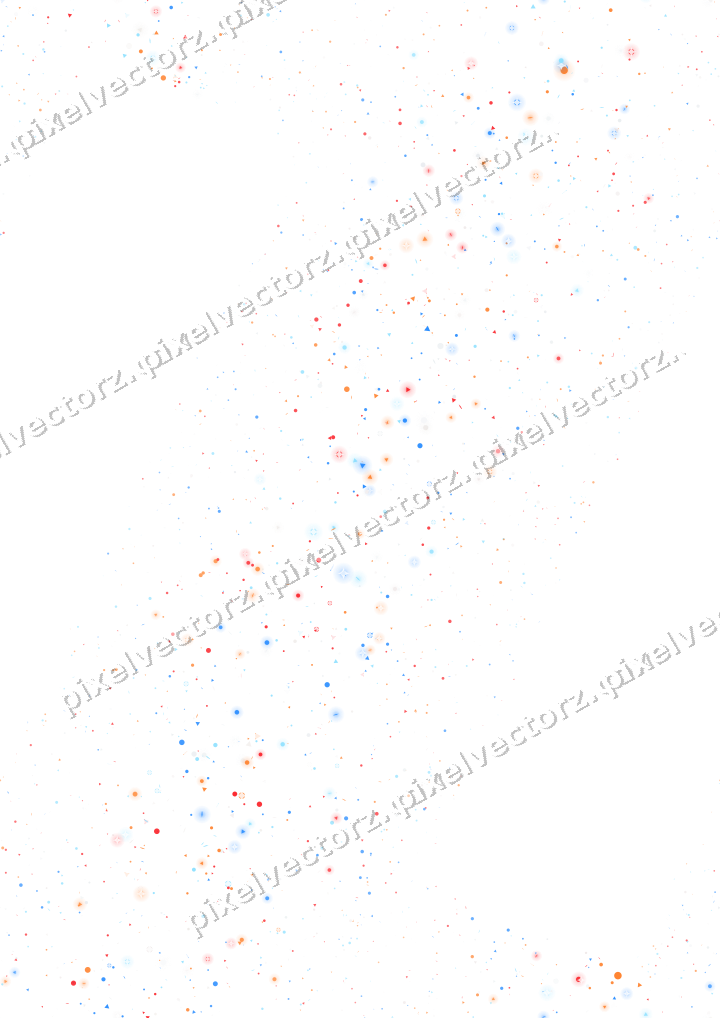 Nahtloses Glitzerband in Blau und Rot auf transparentem Grund