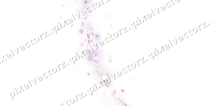 Glitzerbogen aus Schneeflocken und Blüten auf transparentem Grund