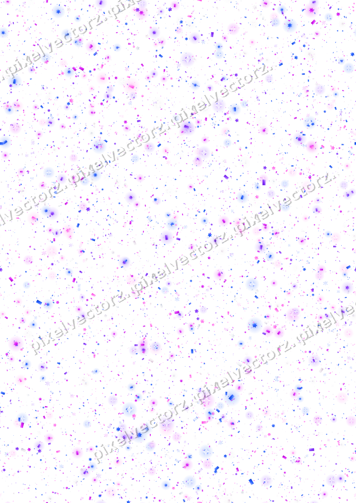Nahtlose Glitzerstreuung in Violett und Blau auf transparentem Grund