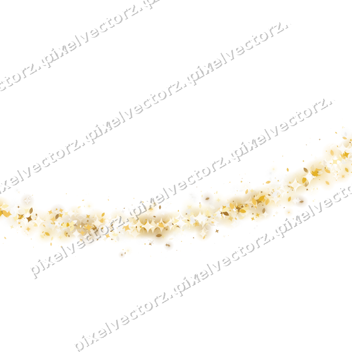 Glitzerbogen aus Funken und Tropfen auf transparentem Grund