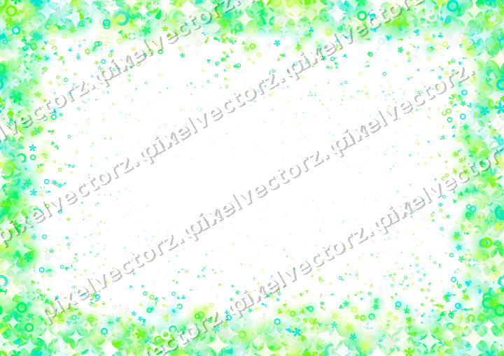 Nahtlose Glitzervignette in Grün und Limette auf transparentem Grund