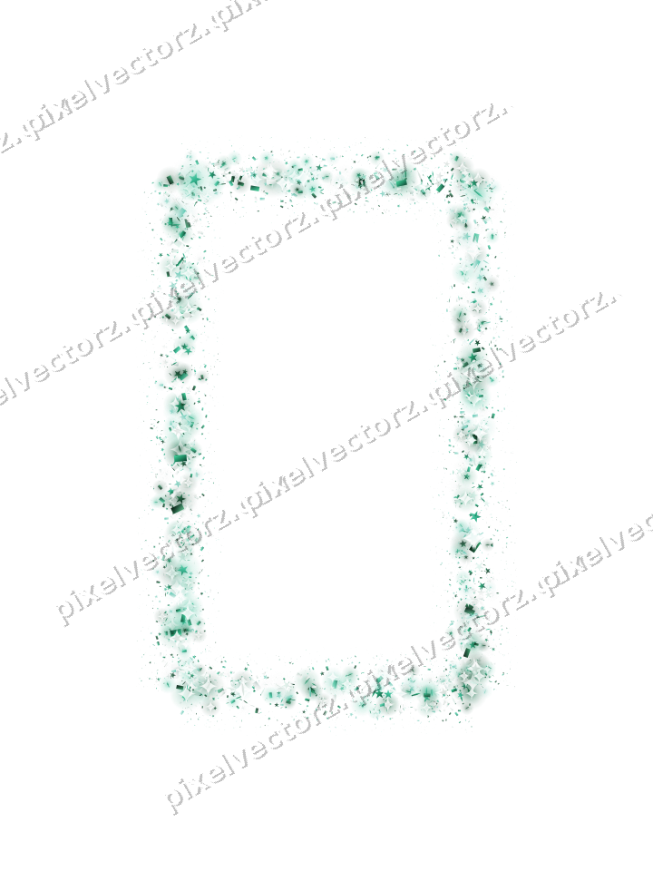 Nahtloser Glitzerrahmen auf transparentem Grund