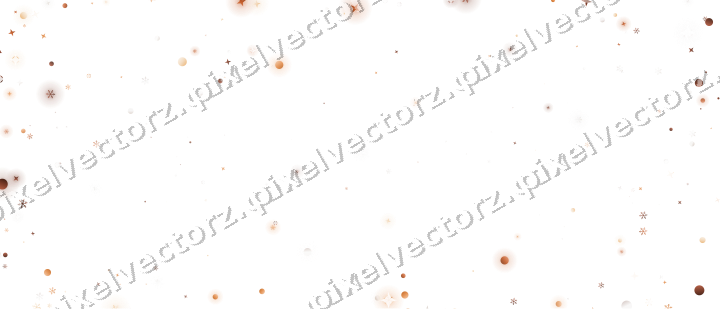 Glitzervignette aus Sternen und Schneeflocken auf transparentem Grund