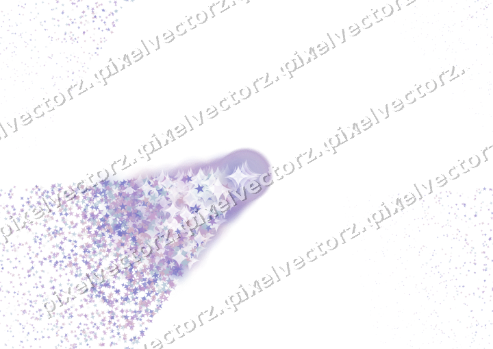 Nahtloser Glitzerfächer aus Sternen und Funken auf transparentem Grund