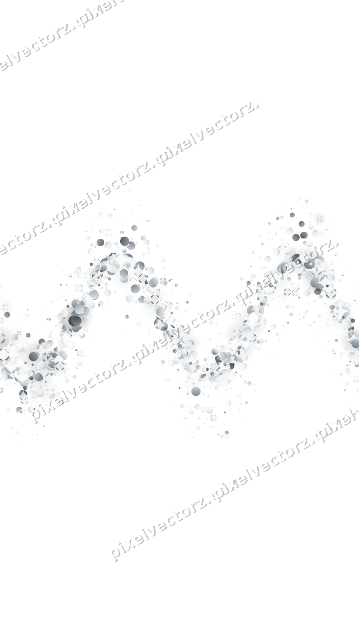 Glitzerwelle aus Punkten in Blassblau auf transparentem Grund