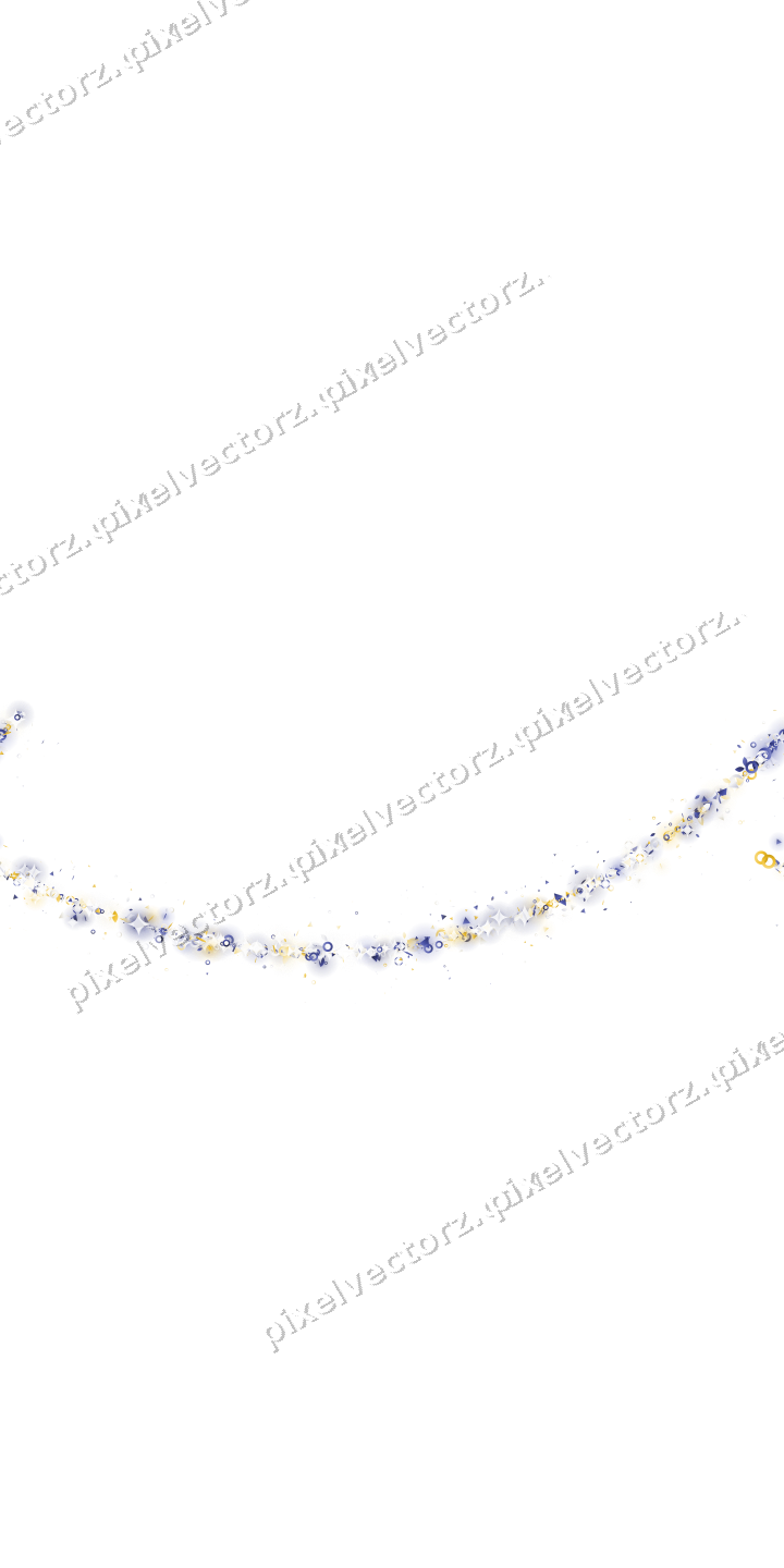 Nahtloser Glitzerbogen aus Tropfen und Ringen auf transparentem Grund