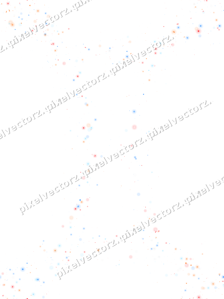 Nahtloser Glitzerkranz in Blau und Rot auf transparentem Grund