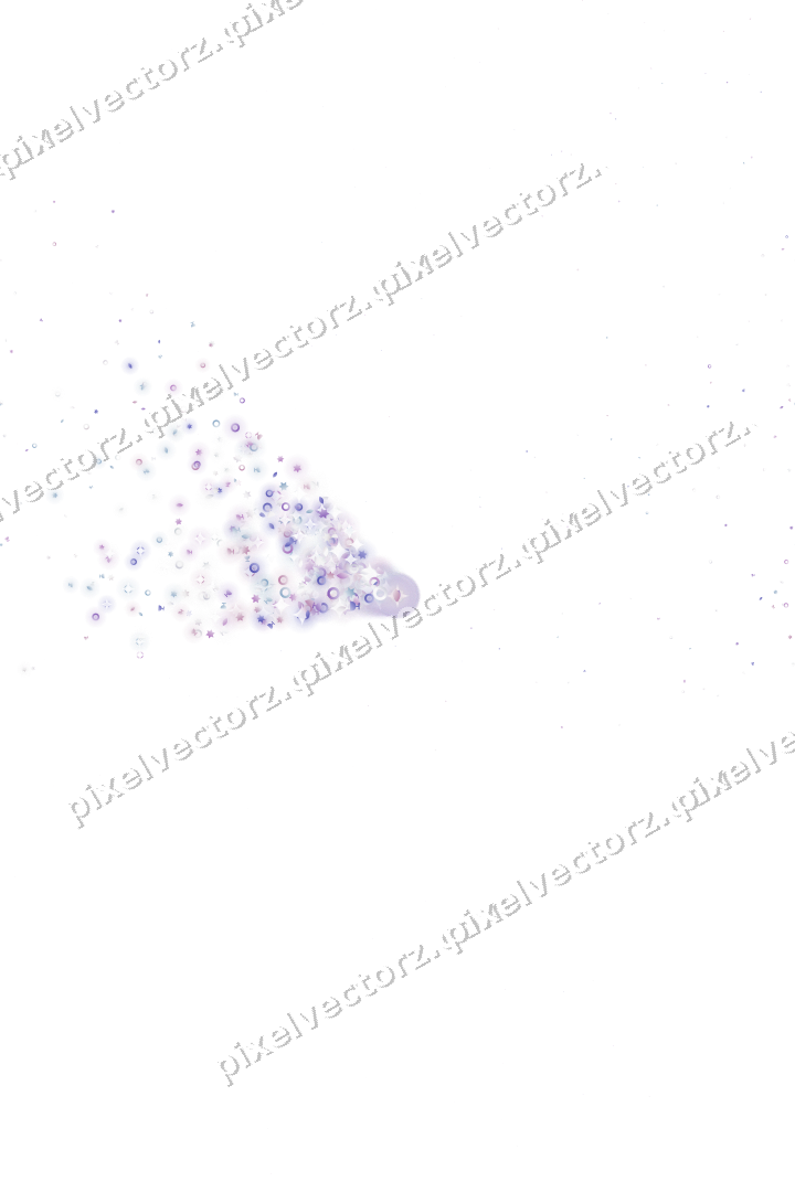 Nahtloser Glitzerfächer in Violett und Blau auf transparentem Grund