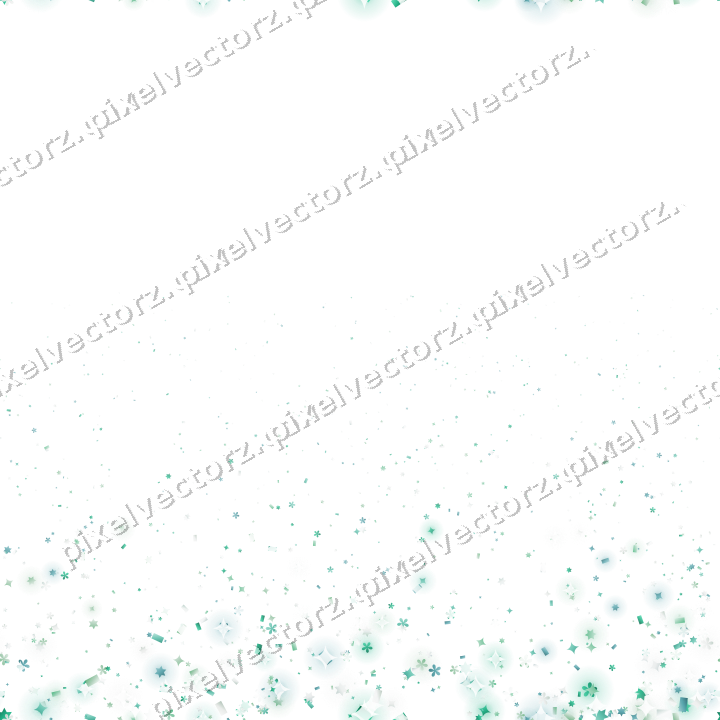 Nahtloser Glitzeraufstieg in Grün und Petrol auf transparentem Grund