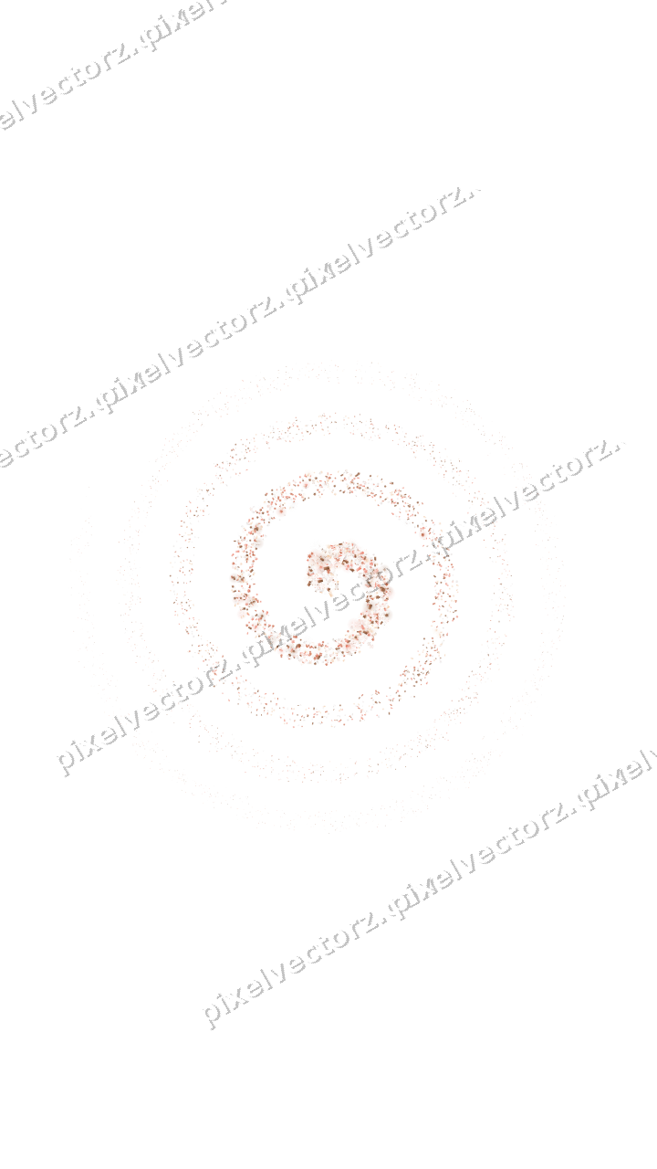 Nahtlose Glitzerspirale in Orange und Rot auf transparentem Grund