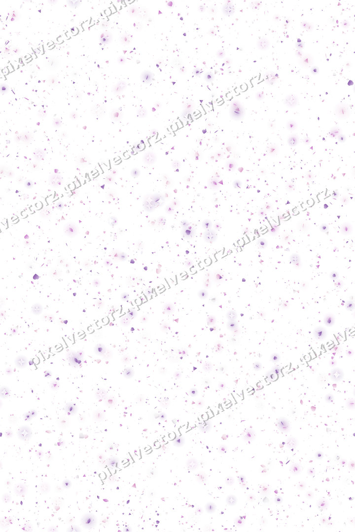 Nahtlose Glitzerstreuung in Magenta auf transparentem Grund