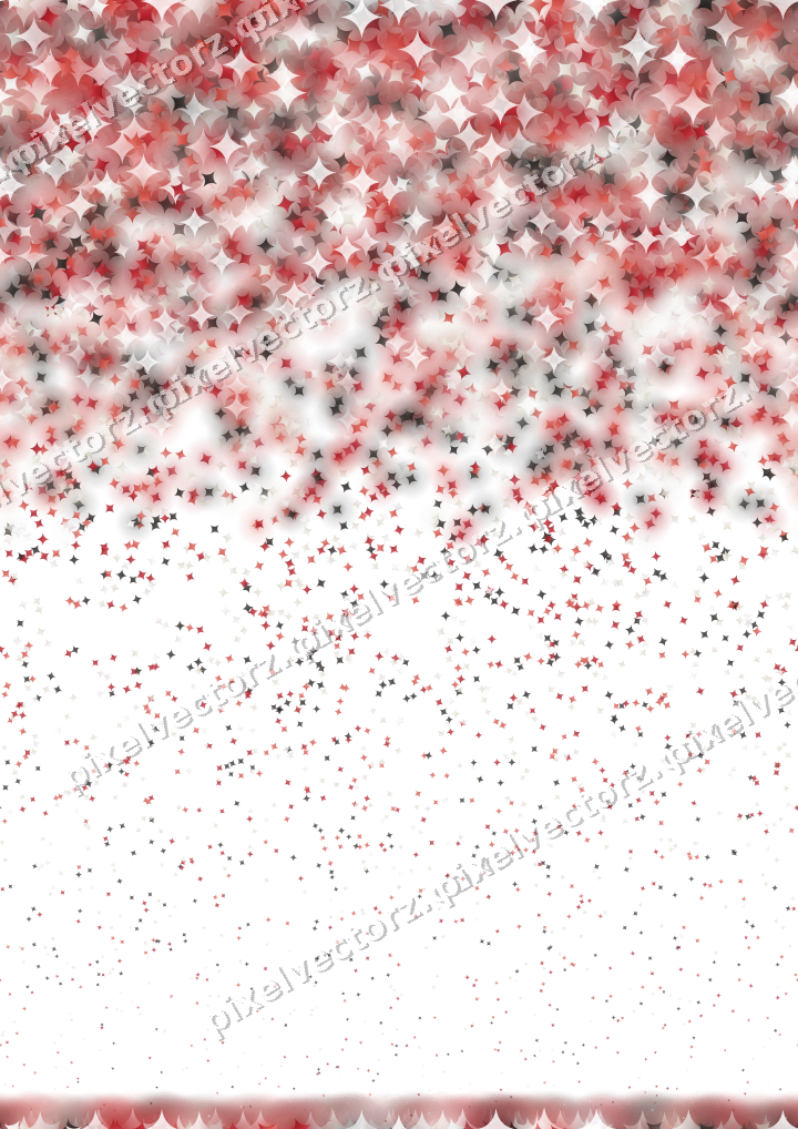 Nahtloser Glitzerregen aus Funken in Rot auf transparentem Grund