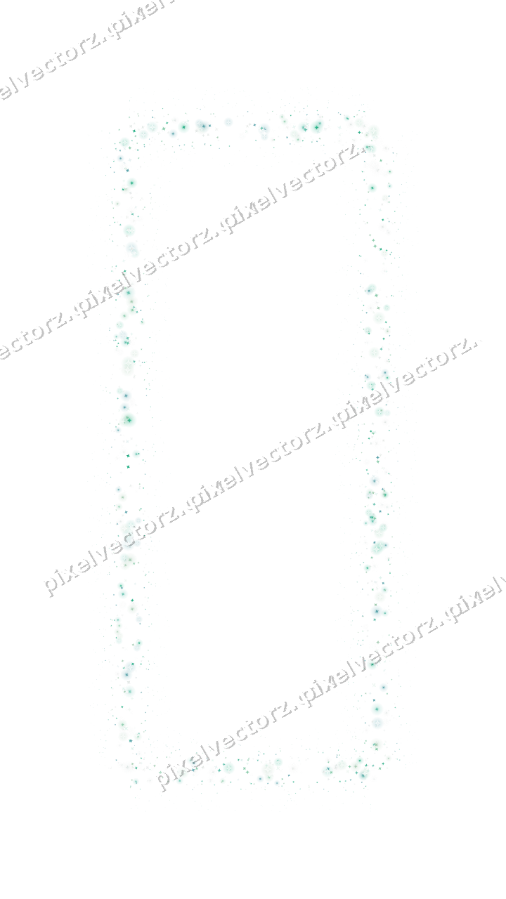 Nahtloser Glitzerrahmen aus Funken in Grün auf transparentem Grund