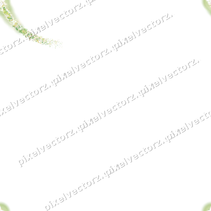Nahtloser Sternenschweif in Limette und Gelb auf transparentem Grund