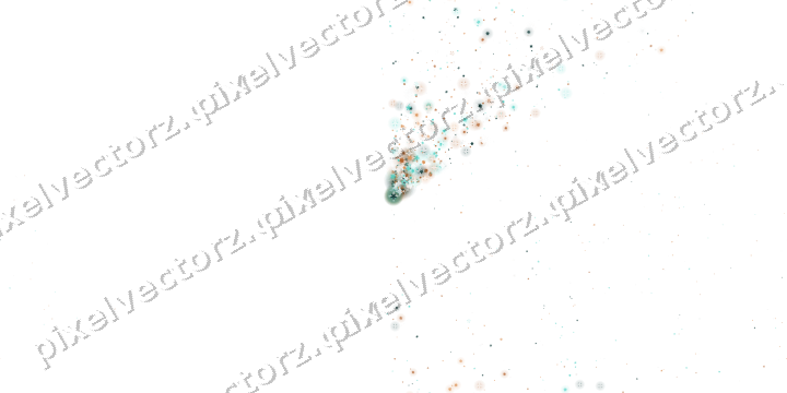 Nahtloser Glitzerfächer aus Sternen und Blüten auf transparentem Grund