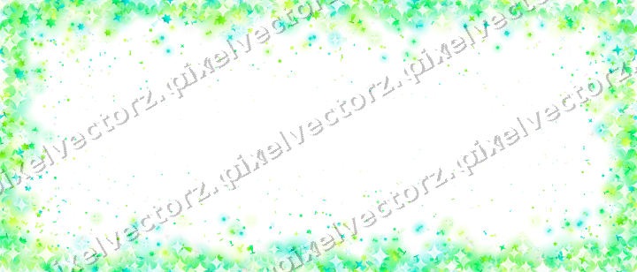 Nahtlose Glitzervignette in Grün und Limette auf transparentem Grund