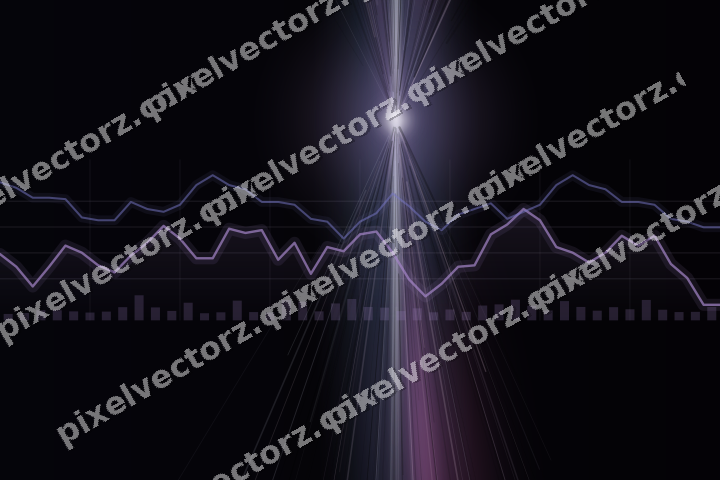 Leuchtender Neon Diagramm Hintergrund in Violett und Blau