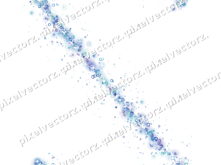 Nahtloser Glitzerbogen in Blau und Türkis auf transparentem Grund