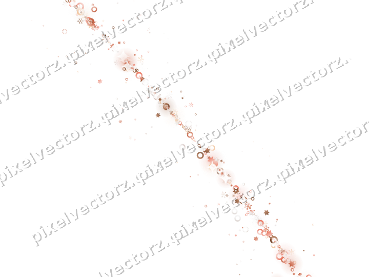 Glitzerbogen aus Sternen und Schneeflocken auf transparentem Grund