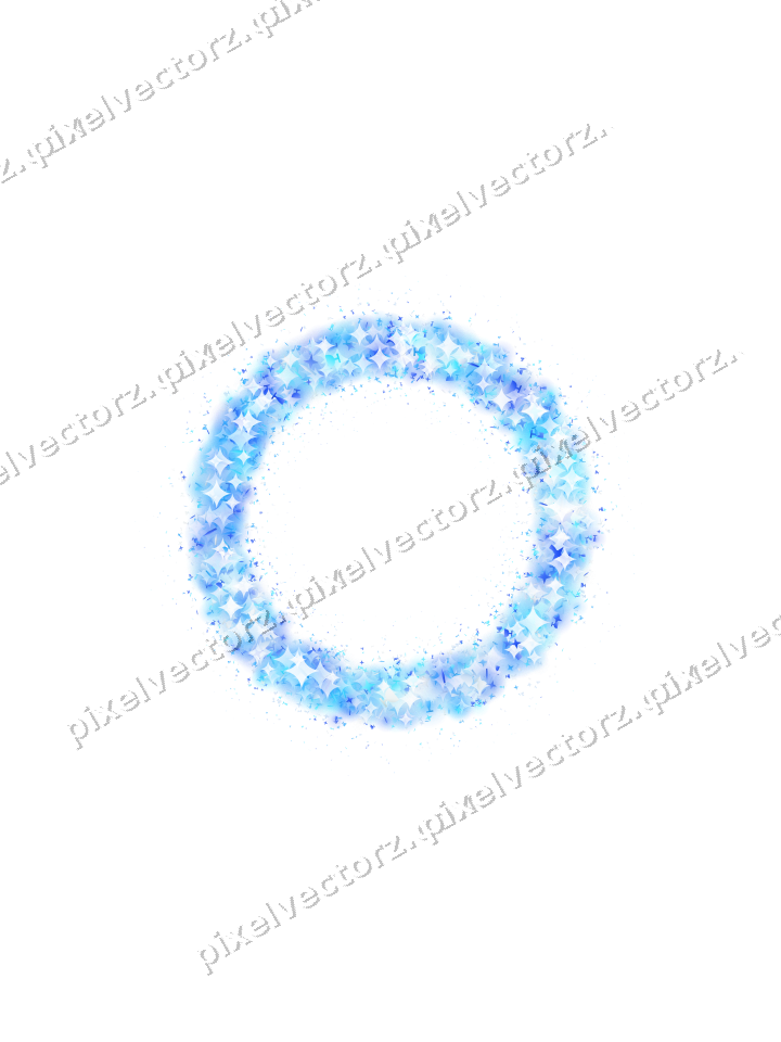 Nahtloser Glitzerkranz in Türkis und Blau auf transparentem Grund