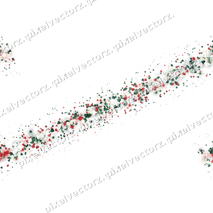 Nahtloses Glitzerband aus Herzen in Dunkelgrün auf transparentem Grund