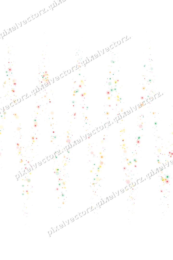 Nahtlose Glitzerwelle aus Sternen und Funken auf transparentem Grund
