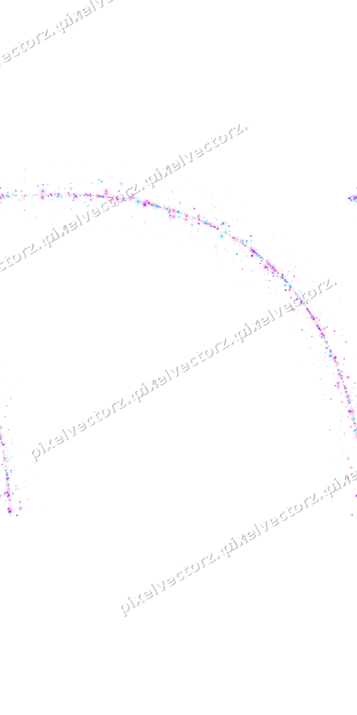 Nahtloser Glitzerbogen in Magenta und Violett auf transparentem Grund