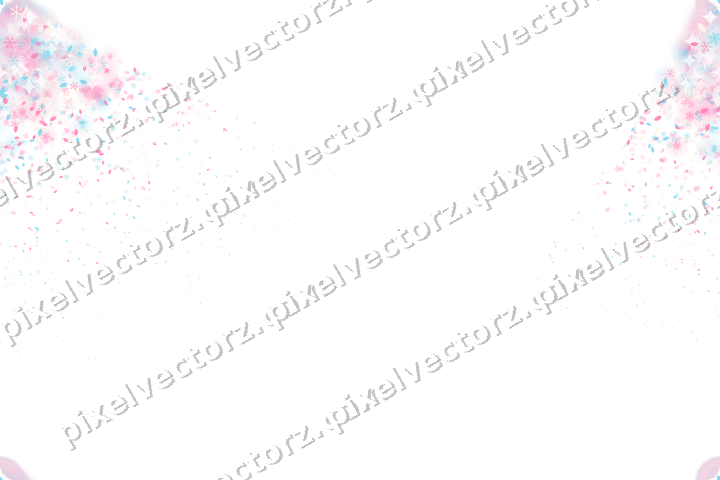 Nahtloser Glitzerfächer in Rosa und Türkis auf transparentem Grund