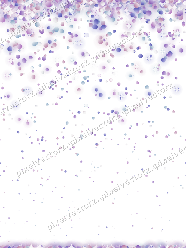Nahtloser Glitzerregen aus Punkten in Violett auf transparentem Grund