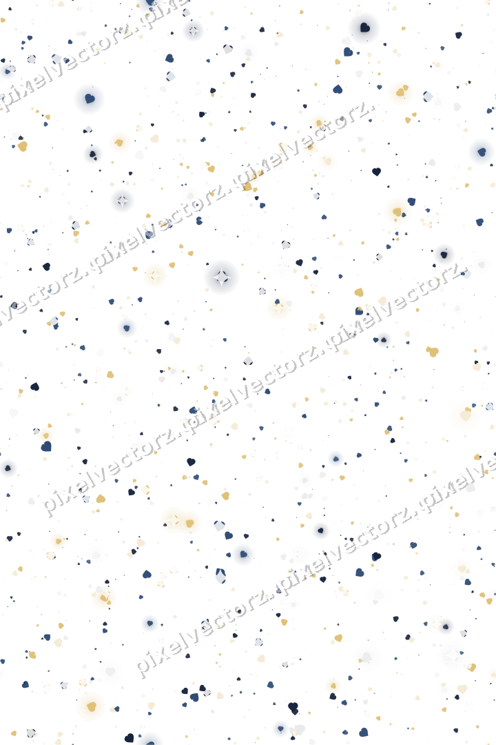 Nahtlose Glitzerstreuung aus Herzen auf transparentem Grund