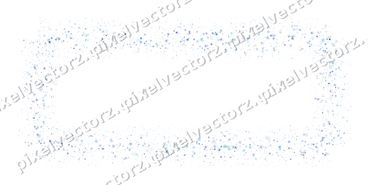 Nahtloser Glitzerrahmen in Blau und Türkis auf transparentem Grund