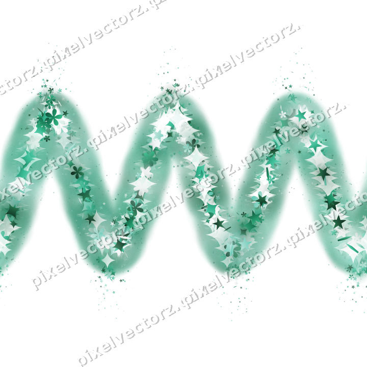 Nahtlose Glitzerwelle aus Sternen und Funken auf transparentem Grund