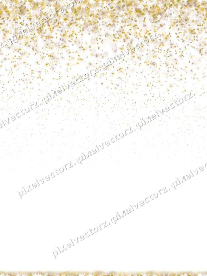 Nahtloser Glitzerregen aus Sternen und Tropfen auf transparentem Grund