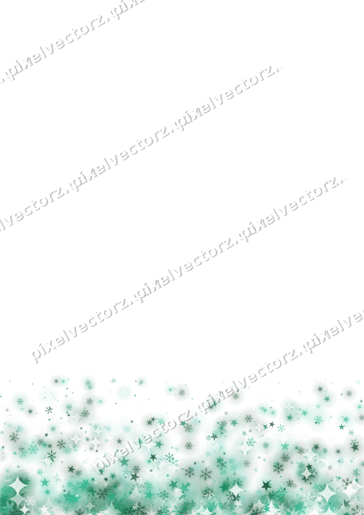 Glitzeraufstieg aus Sternen und Schneeflocken auf transparentem Grund